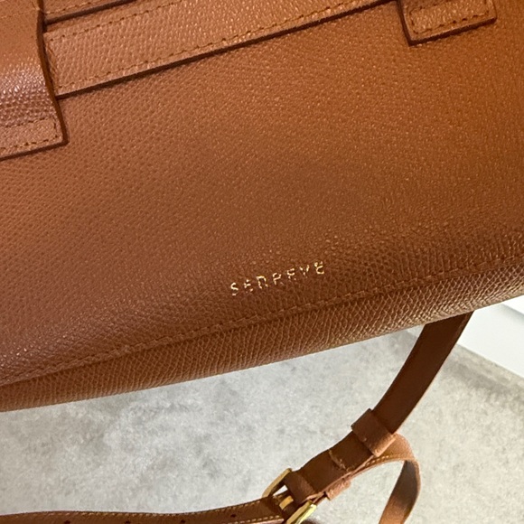 Senreve Aria Leather Belt Bag in Chestnut Brown - Picture 8 of 14